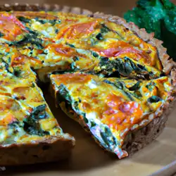 Une image de Quiche Chèvre Saumon des Alpes : Recette gourmande de quiche aux épinards, saumon et chèvre